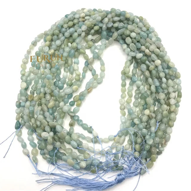 Natural Amazonite Gemstone Beads Nuggets Free Size Chips  Beads for DIY Jewelry Making Beads