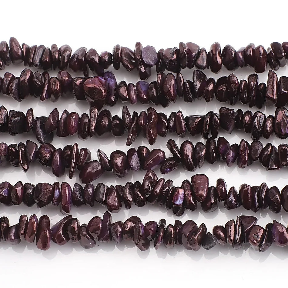 Natural Colored Shell Chips Beads 5-9mm Length 80cm per strand Dyed Colorful Shell Irregular Pieces Beads Decoration for Jewelry