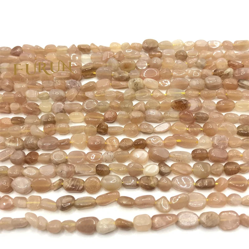 Natural Sunstone Gemstone Beads Nuggets Free Size Chips  Beads for DIY Jewelry Making Beads