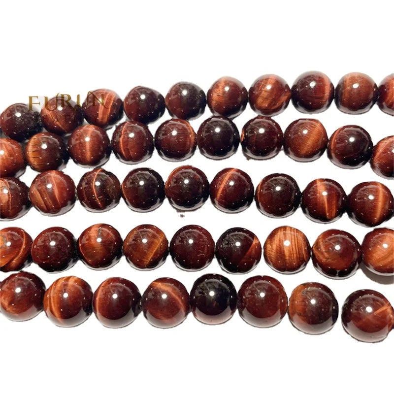 Natural Red Tiger Eye Smooth Round Beads 4mm 6mm 8mm 10mm 12mm Maroon Tiger Eye Healing Gemstone Jewelry Making Loose Beads