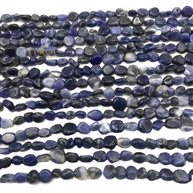 Natural sodalite Gemstone Beads Nuggets Free Size Chips  Beads for DIY Jewelry Making Beads