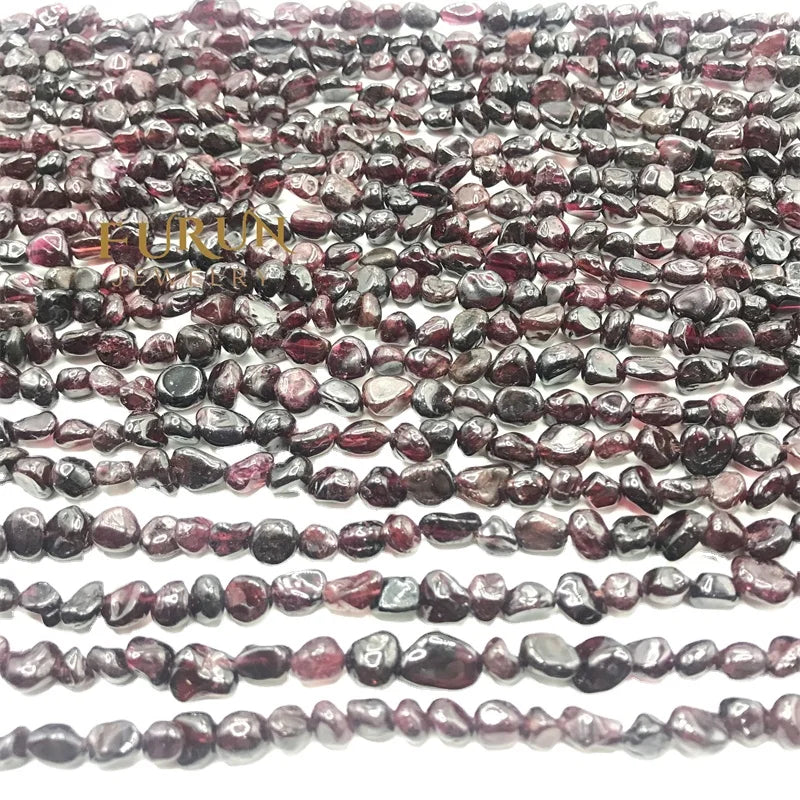 Natural garnet Gemstone Beads Nuggets Free Size Chips  Beads for DIY Jewelry Making Beads