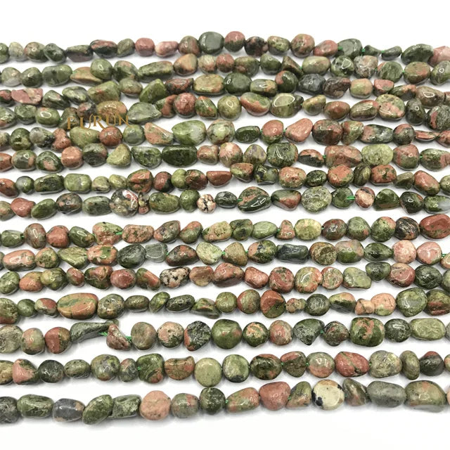 Natural unakite Gemstone Beads Nuggets Free Size Chips  Beads for DIY Jewelry Making Beads