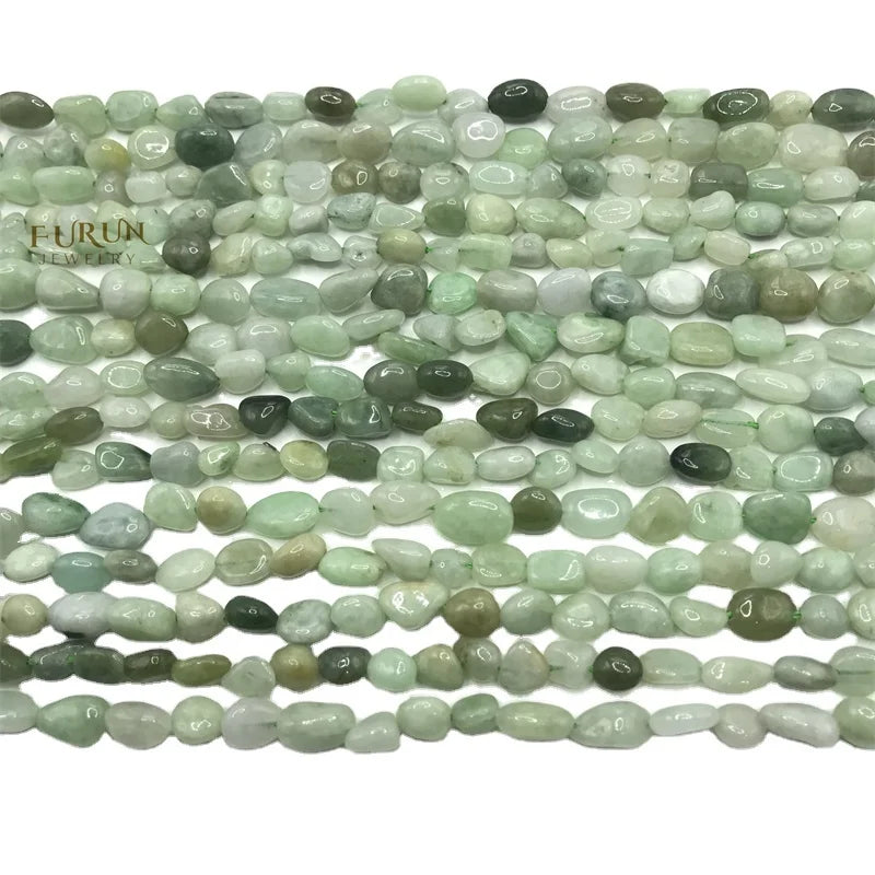 Natural myamar  jade Gemstone Beads Nuggets Free Size Chips  Beads for DIY Jewelry Making Beads