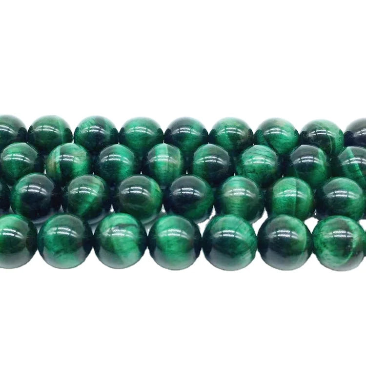 Natural Green Tiger Eye Smooth Round Beads 4mm 6mm 8mm 10mm 12mm colorful Tiger Eye Healing Gemstone Jewelry Beads