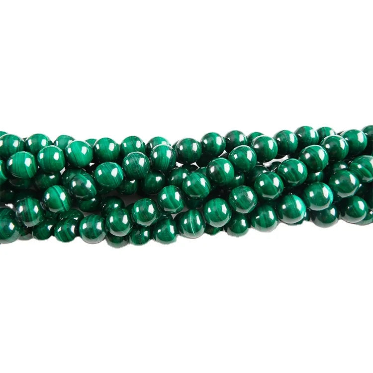 Wholesale Natural 6mm 8mm10mm Size Gemstone Loose Stone Beads Green Malachite Beads for Jewelry Making