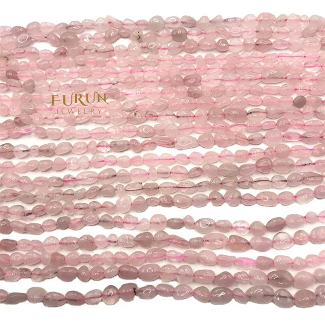 Natural Rose quartz Gemstone Beads Nuggets Free Size Chips  Beads for DIY Jewelry Making Beads