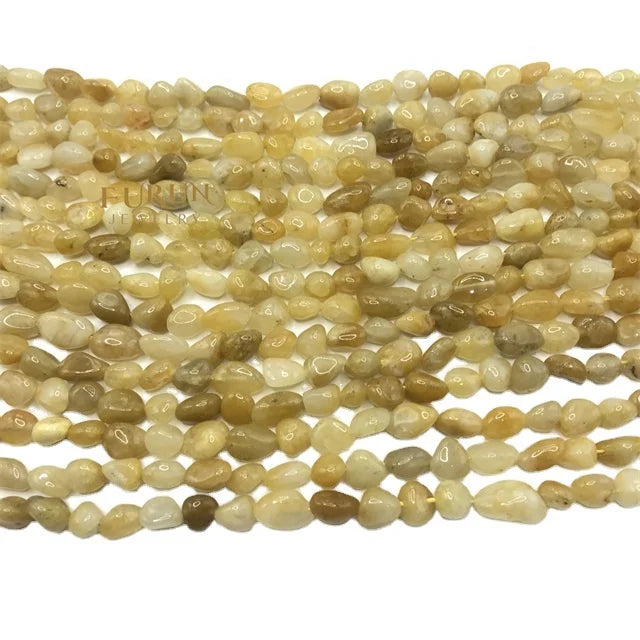 Natural yellow jade Gemstone Beads Nuggets Free Size Chips  Beads for DIY Jewelry Making Beads