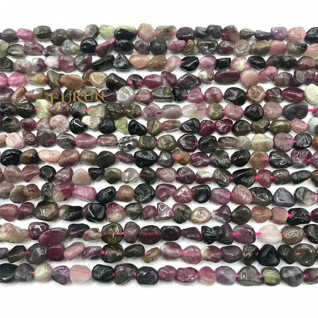 Natural colourful tourmaline Gemstone Beads Nuggets Free Size Chips  Beads for DIY Jewelry Making Beads