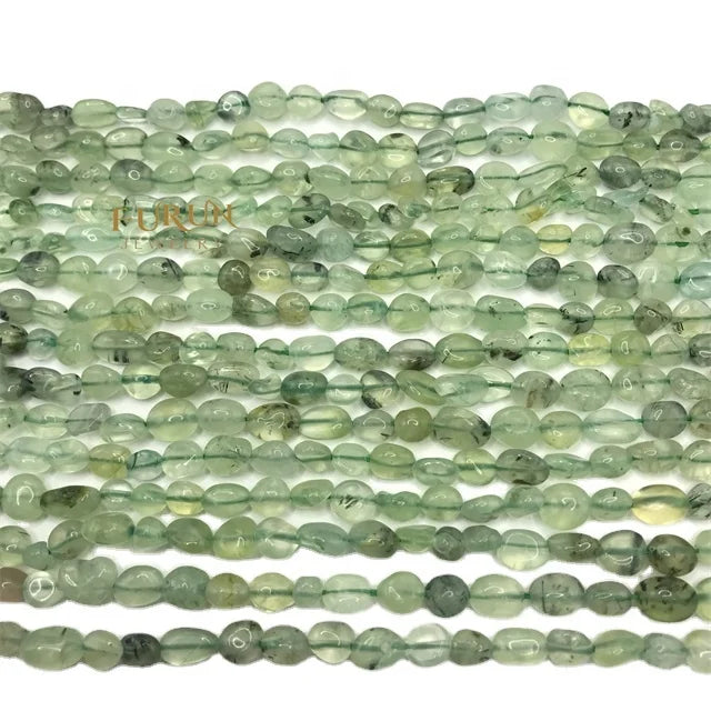 Natural prehnite Gemstone Beads Nuggets Free Size Chips  Beads for DIY Jewelry Making Beads