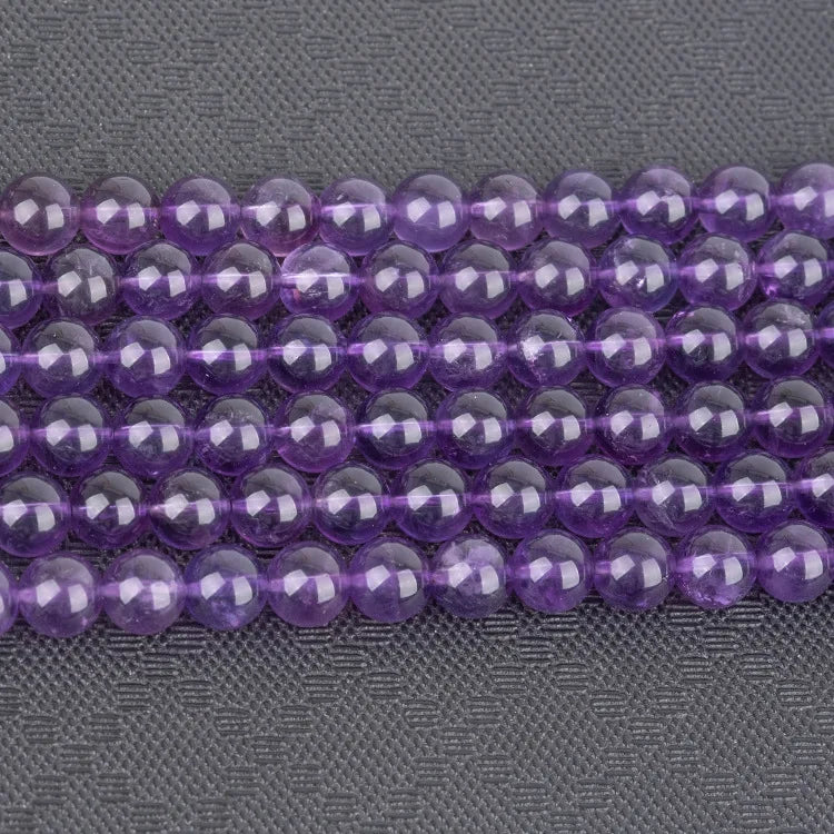 Furun High quality natural stone bead strand 8mm round bead amethyst stone beads for bracelet making