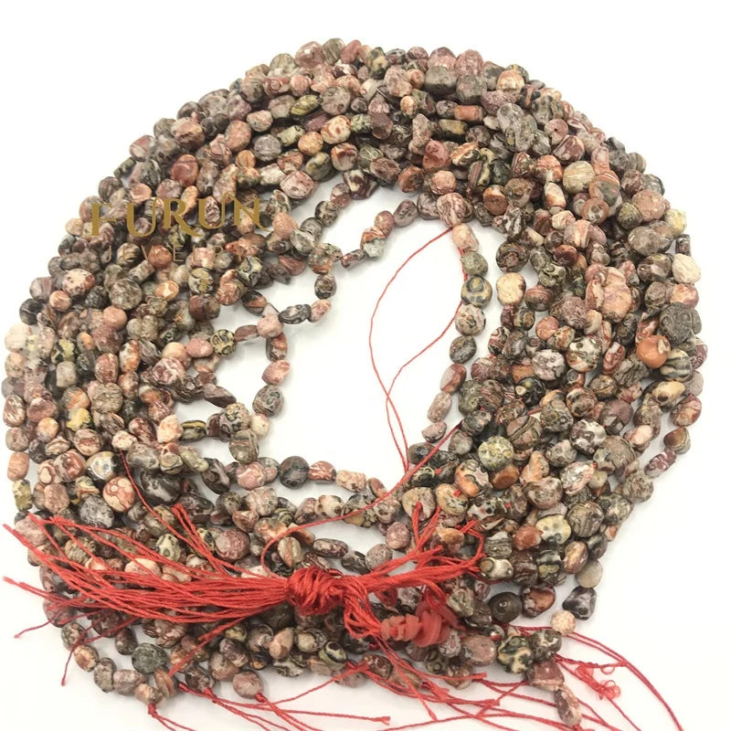 Natural red leopard jasper Gemstone Beads Nuggets Free Size Chips  Beads for DIY Jewelry Making Beads