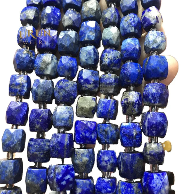 8mm 10mm Faceted Cube Beads DIY Necklace Natural Stone Quartz Loose faceted Square stone Beads For Jewelry Making